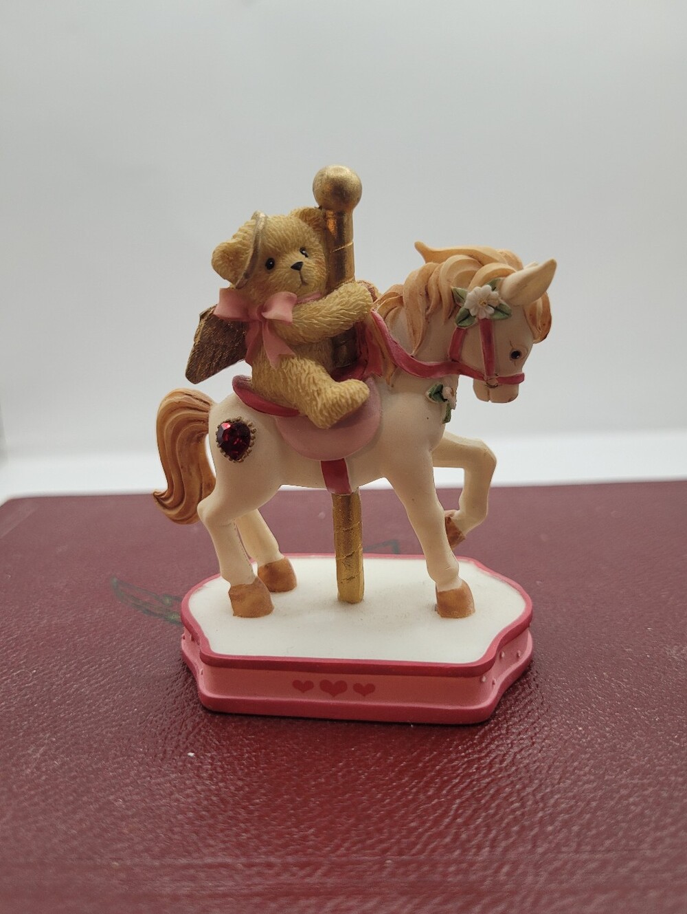 Cherished Teddies July Carousel Horse